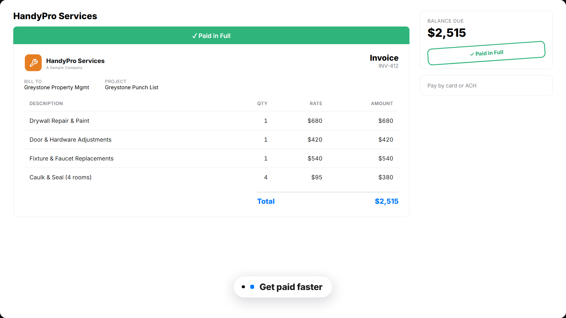 handyman paid portal