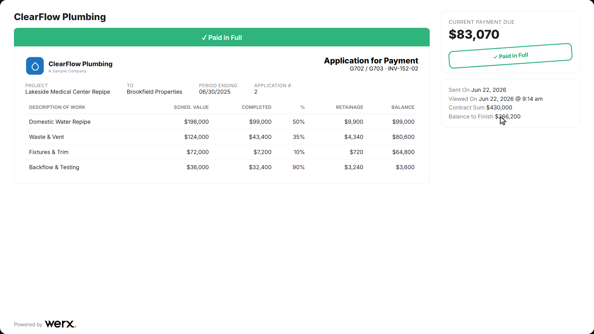 plumbing aia paid portal