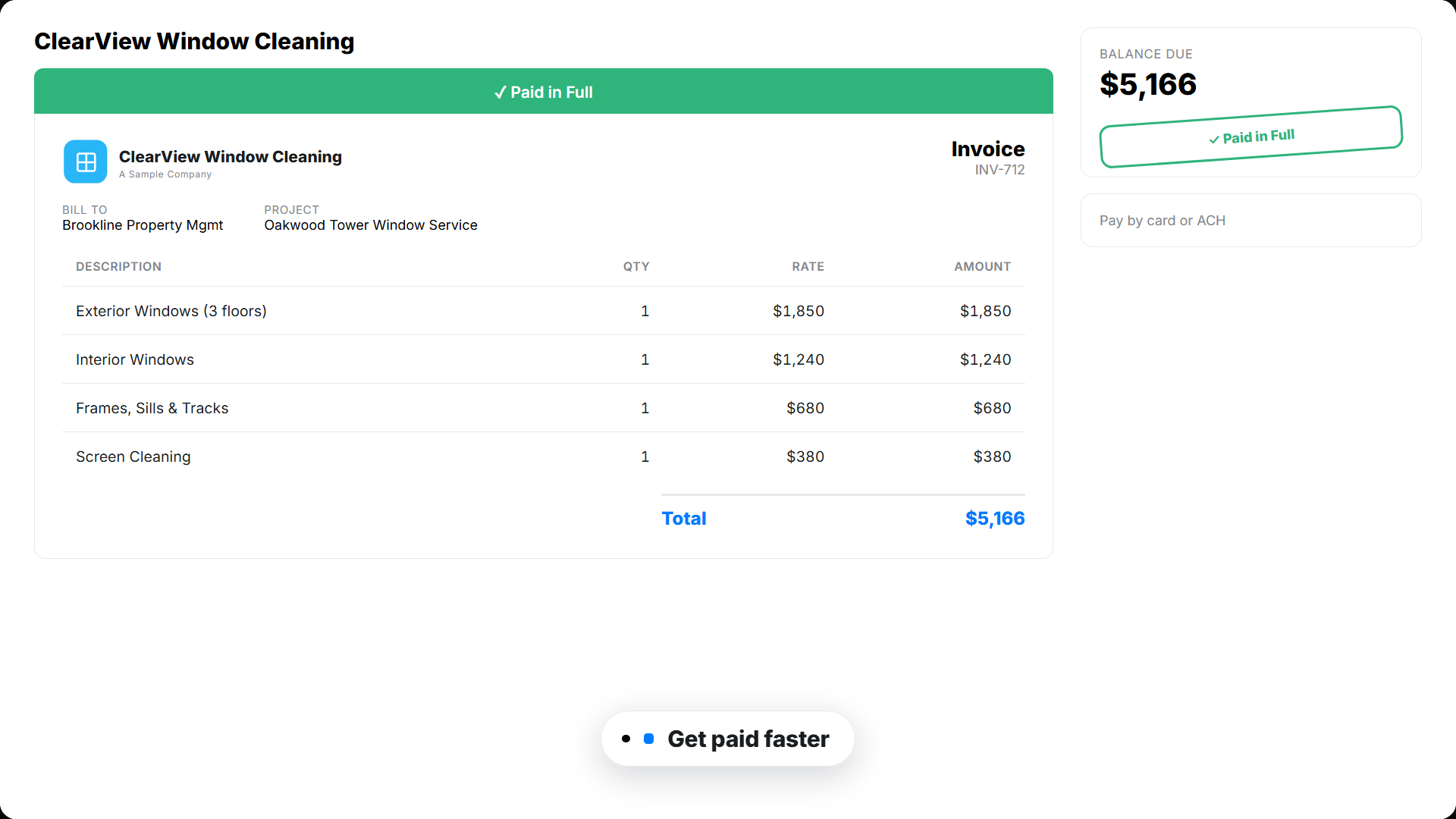 window cleaning paid portal